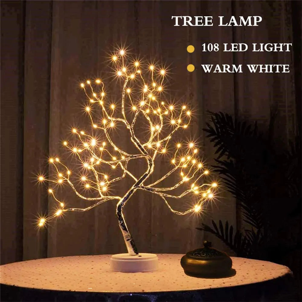 LED Night Light Mini Garland Tree Lamp