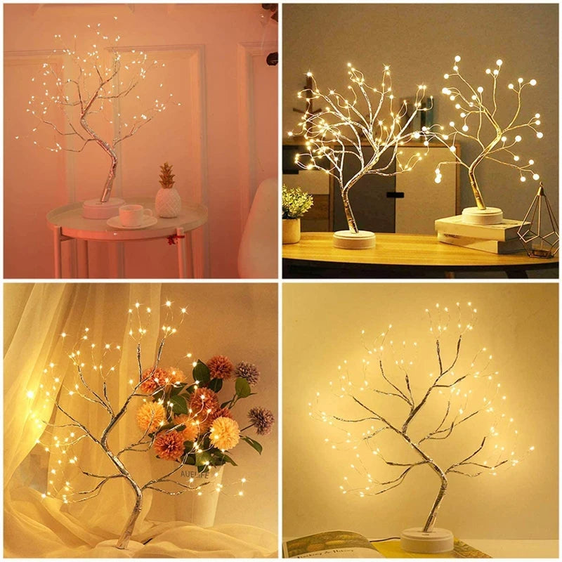 LED Night Light Mini Garland Tree Lamp