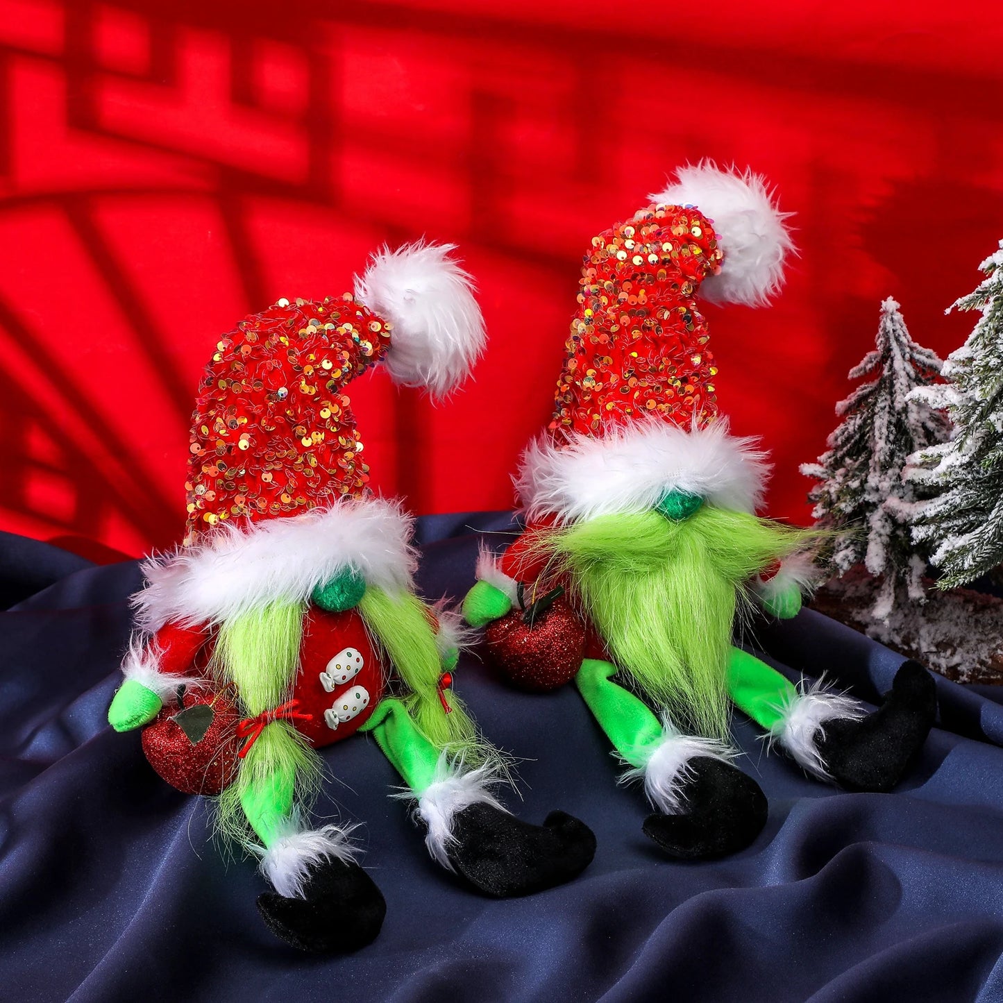 Christmas Decoration Grinch Gnome Doll Ornament Merry Christmas Home Decoration Xmas Ornament New Year Home Decor Noel Navidad