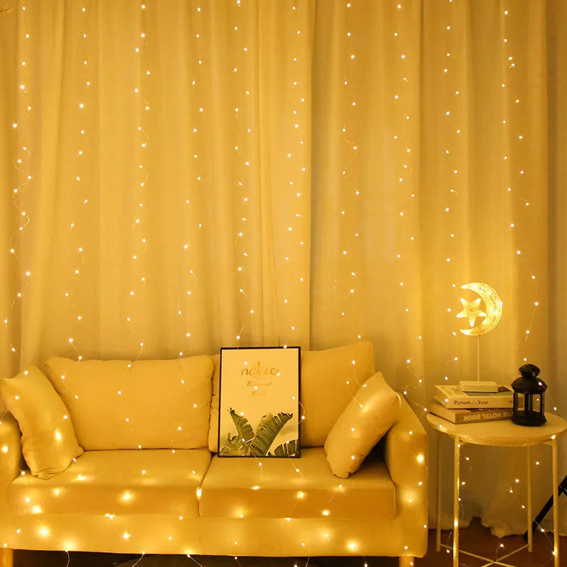 Curtain LED String Lights Garland Festival